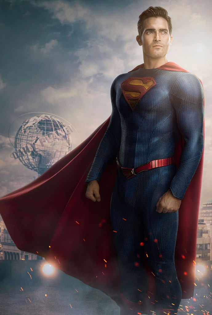 Tyler Hoechlin as Superman in the new costume for Superman and Lois