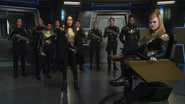 The Mirror Universe Discovery Crew in Star Trek: Discovery Season 3 Episode 10