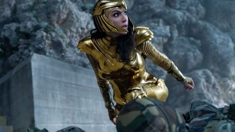 Gal Gadot in Diana's Golden Armor in Wonder Woman 1984