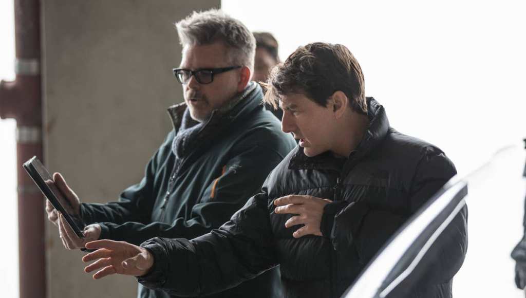 Christopher McQuarrie and Tom Cruise Filming Mission Impossible 7