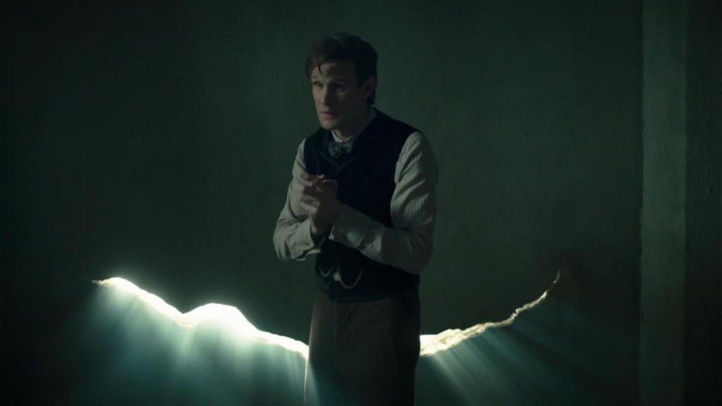 Doctor Who Matt Smith cracks in time
