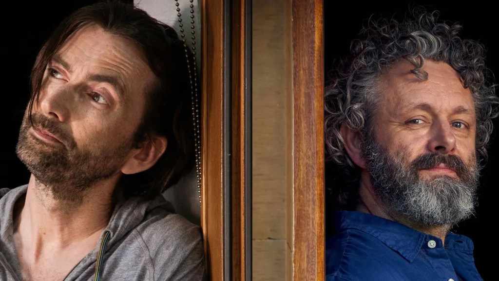 Staged David Tennant Michael Sheen cropped