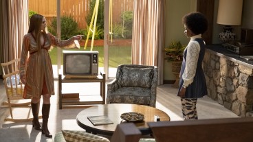 Elizabeth Olsen and Teyonah Parris in episode 3 of WandaVision