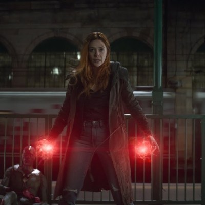 Elizabeth Olsen as Scarlet Witch in Marvel's Avengers: Infinity War