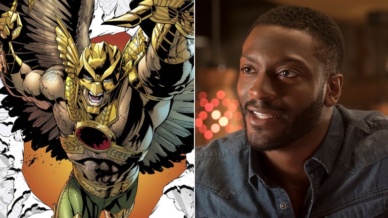 Savage Hawkman #0 cover; Aldis Hodge in What Men Want