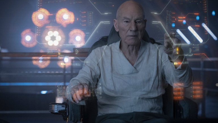 Jean-Luc Picard at the helm in Star Trek: Picard Season 1