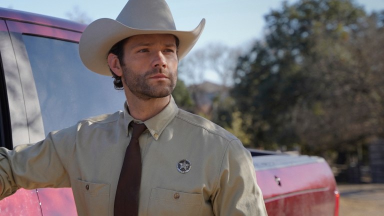 Jared Padalecki's Cordell Walker Stands By His Truck in the Walker Pilot