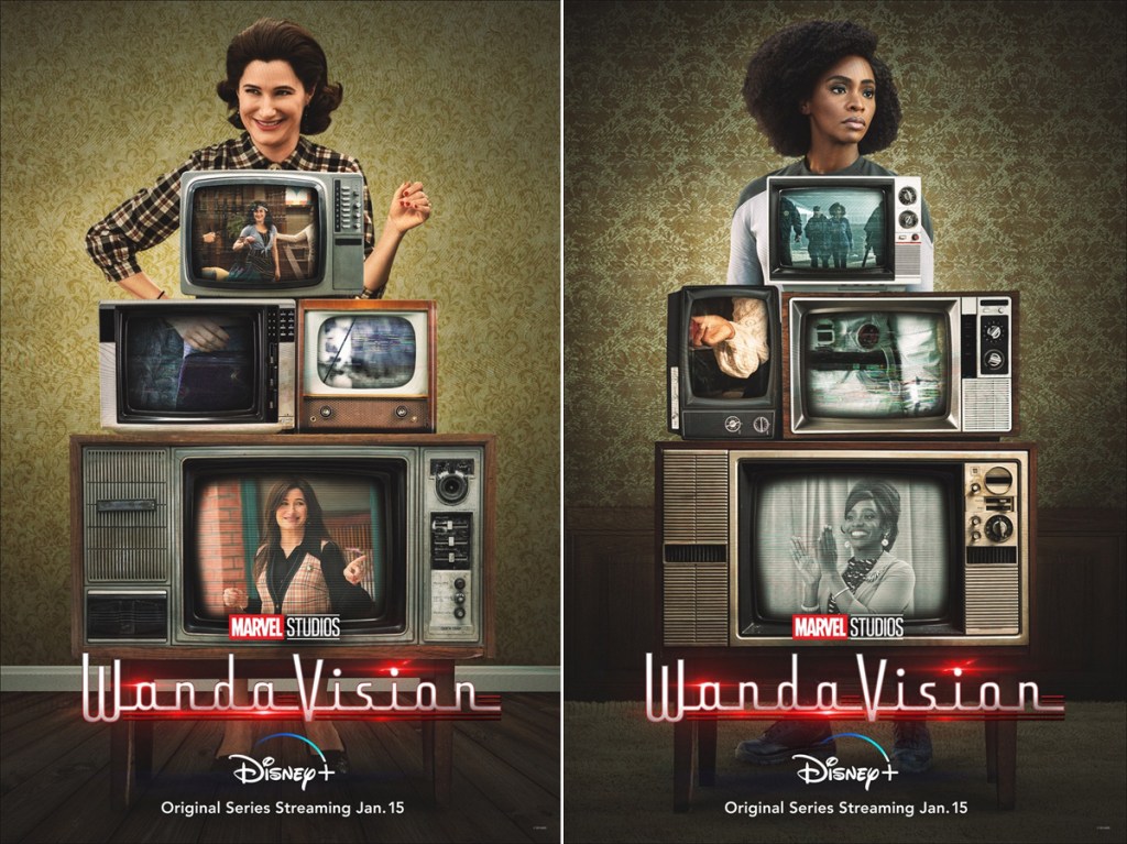 Marvel WandaVision Character Poster: Katherine Hahn as Agnes and Teyonah Parris as Monica Rambeau