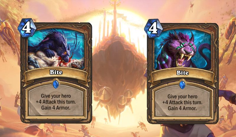Hearthstone Bite card art