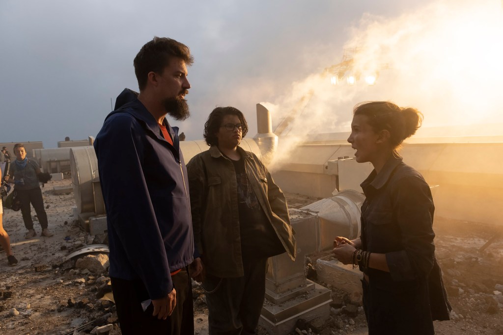 Millie Bobby Brown on the set of Godzilla vs. Kong