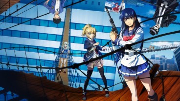 High-Rise Invasion characters on a rope bridge
