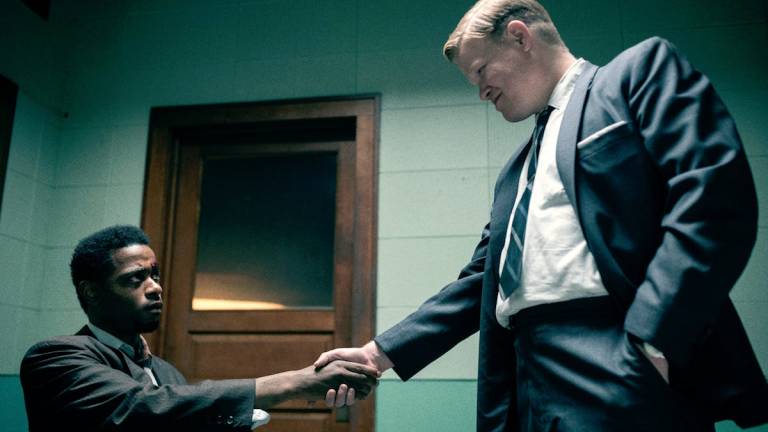 Jesse Plemons and LaKeith Stanfield Shake Hands in Judas and the Black Messiah