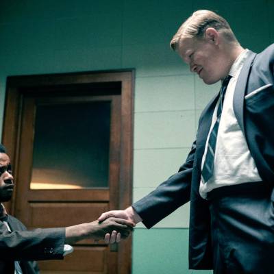 Jesse Plemons and LaKeith Stanfield Shake Hands in Judas and the Black Messiah