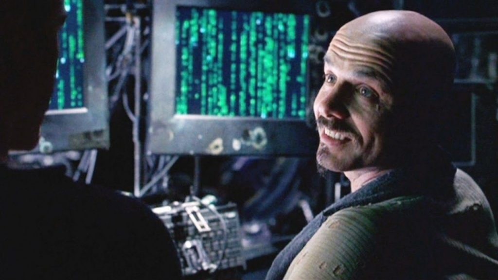 Joe Pantoliano as Cypher in The Matrix