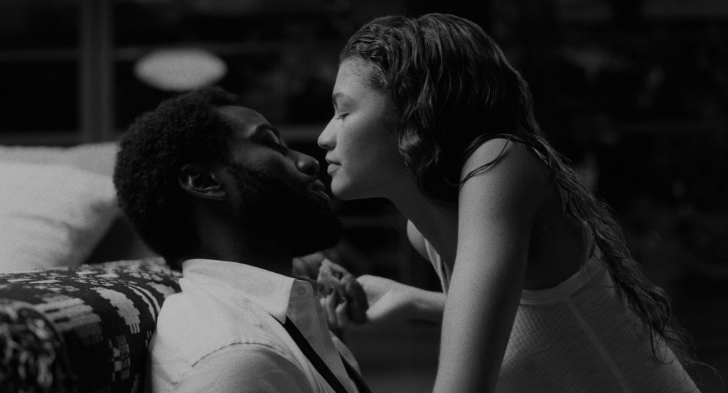 John David Washington and Zendaya in Malcolm and Marie
