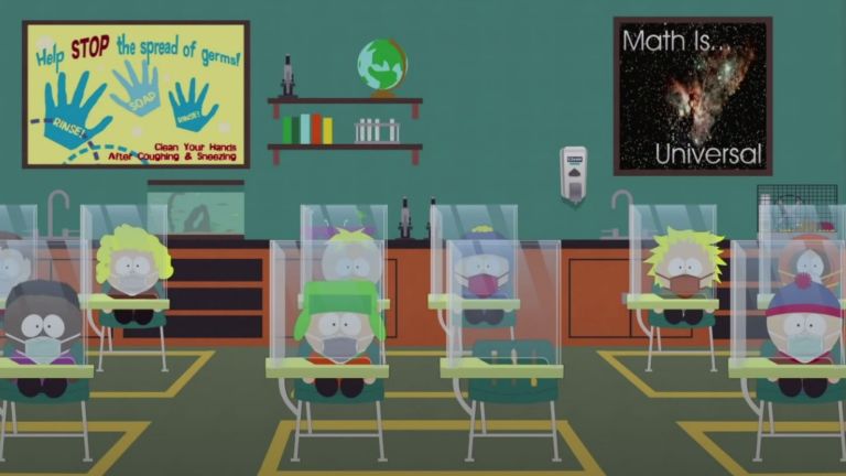 A Classroom in the South Park Pandemic Special