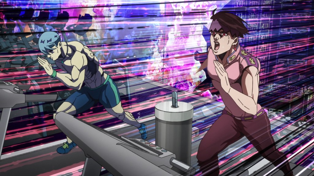 Thus Spoke Kishibe Rohan - Treadmill in "The Run"