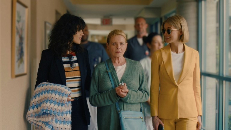 Diane Wiest with Rosamund Pike and Eiza González in I Care A Lot