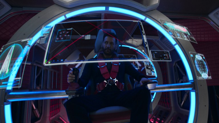 Alex Kamal piloting the Razorback in The Expanse