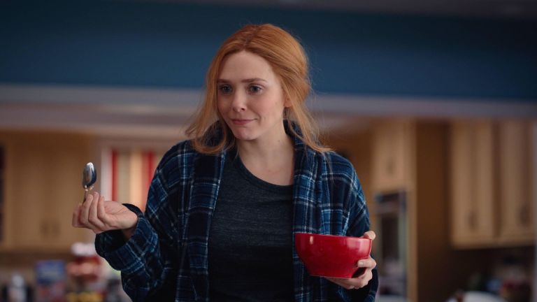 Elizabeth Olsen as Wanda Maximoff in Marvel's WandaVision Episode 7