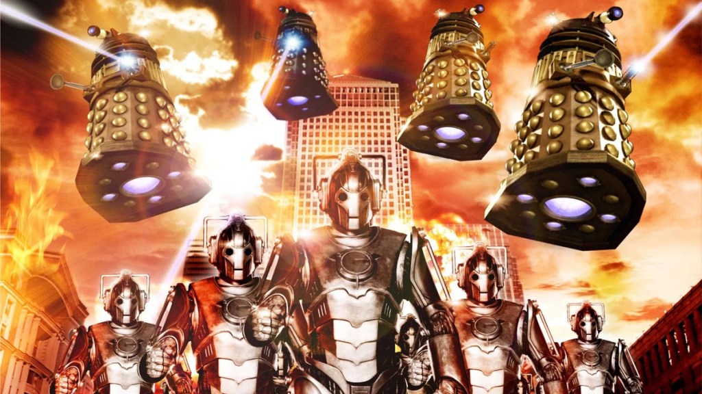 Doctor Who Army of Ghosts Doomsday Cybermen Daleks