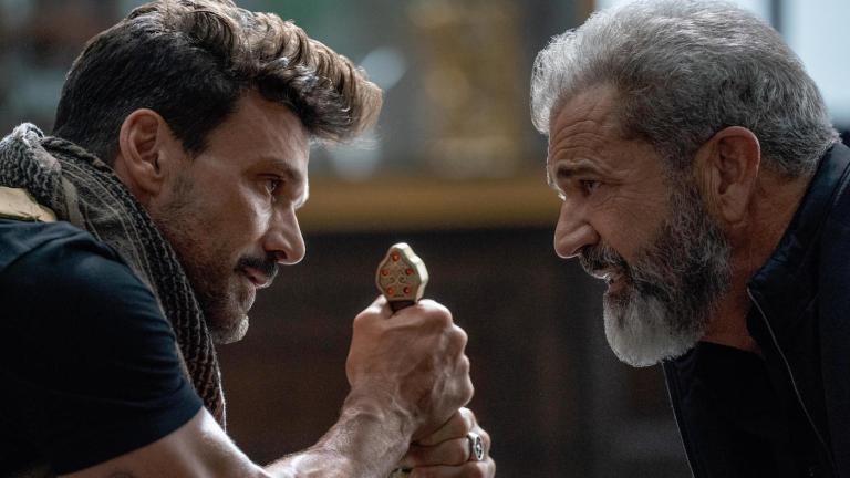 Frank Grillo versus Mel Gibson in Boss Level on Hulu