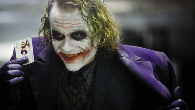 Heath Ledger as the Joker in The Dark Knight