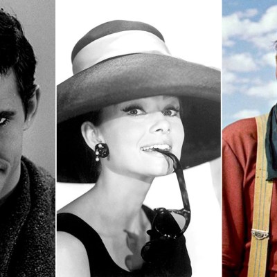 Anthony Perkins in Psycho, Audrey Hepburn in Breakfast at Tiffany's and John Wayne Searchers