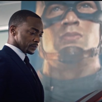 Anthony Mackie as Sam Wilson in The Falcon and The Winter Soldier
