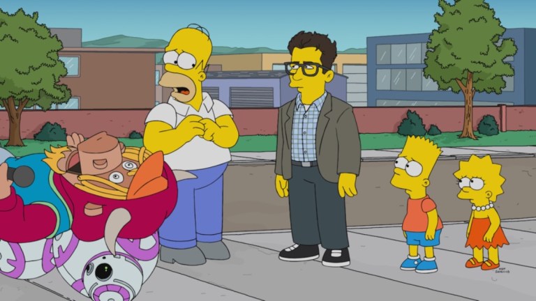 Homer Simpson and JJ Abrams on The Simpsons