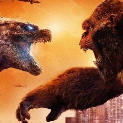 Godzilla stares down King Kong in Godzilla vs Kong Poster