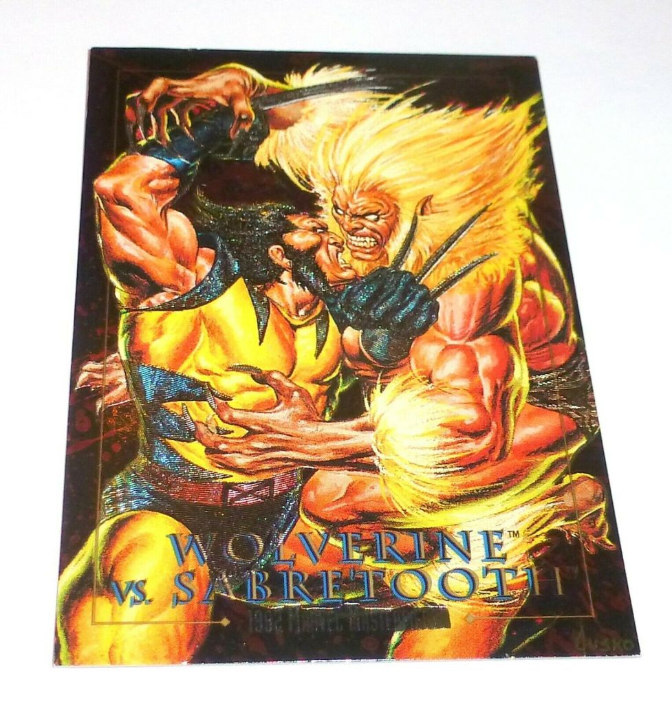 Wolverine vs. Sabertooth 3-D Foil Card
