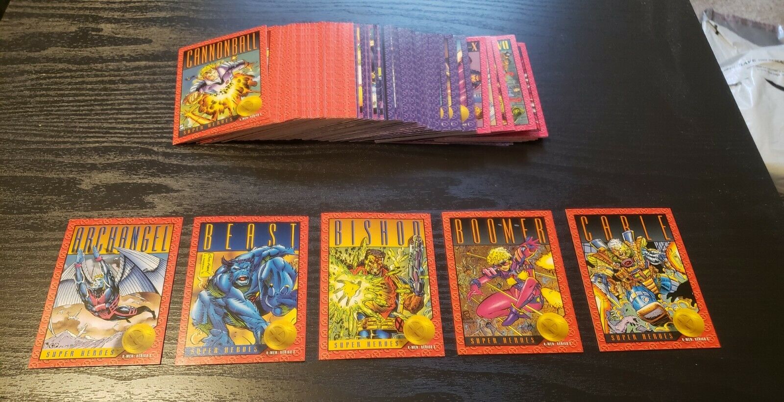 1992 Marvel Masterpieces  Complete Base Set with empty Tin 