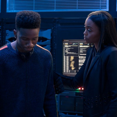 Christopher Ammanuel Darby as TC and Nafessa Williams as Anissa in Black Lightning Season 4, Episode 5