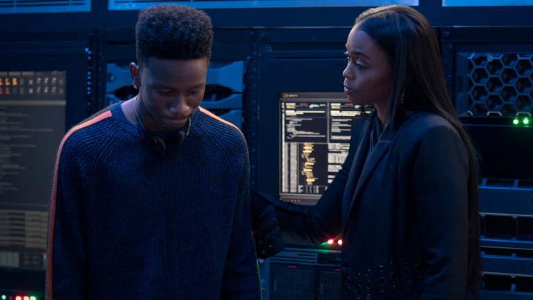 Christopher Ammanuel Darby as TC and Nafessa Williams as Anissa in Black Lightning Season 4, Episode 5