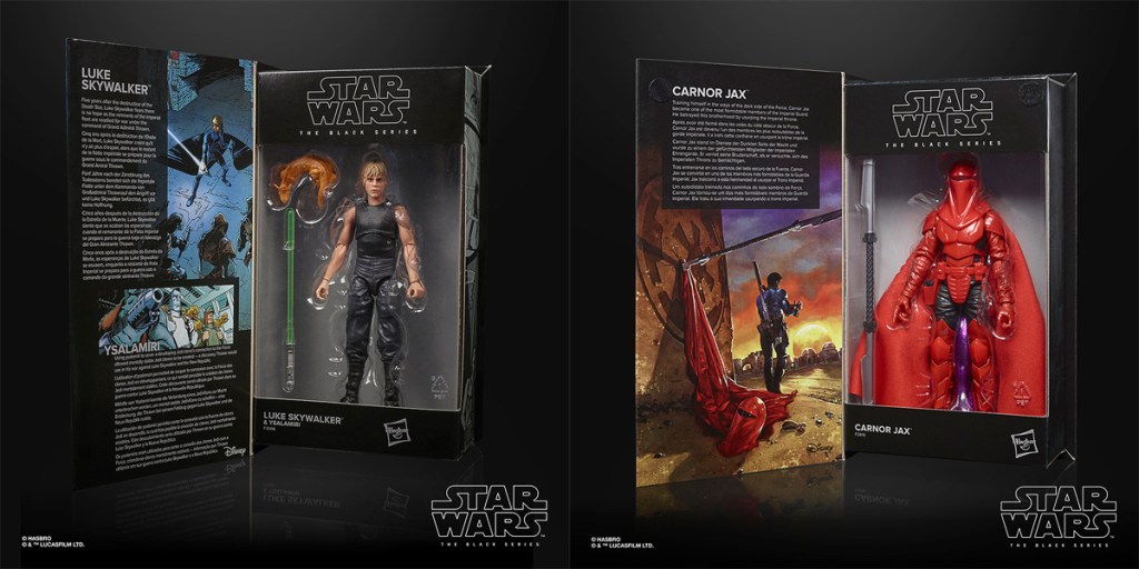 Star Wars: The Black Series Luke Skywalker (Heir to the Empire) and Carnor Jax.