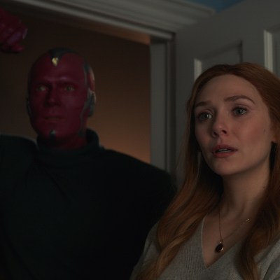 Paul Bettany and Elizabeth Olsen in Marvel's WandaVision Episode 9: The Series Finale