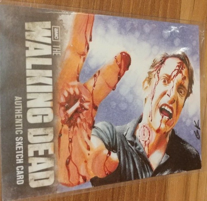 The Walking Dead Trading Cards - Sketsa Zombie