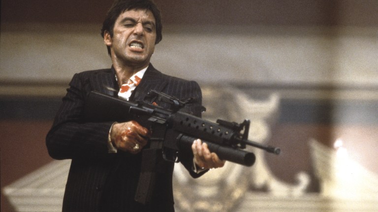 Al Pacino as Tony Montana Dies in Scarface