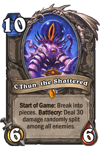C'Thun, the Shattered card art Hearthstone