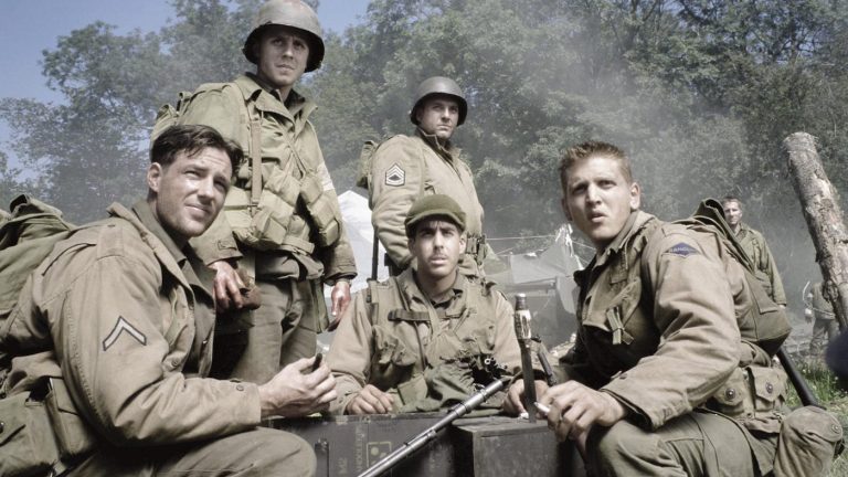 Edward Burns, Barry Pepper, and Adam Goldberg in Saving Private Ryan cast