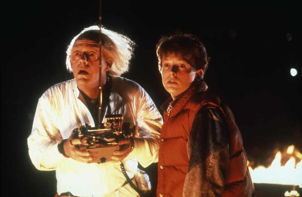 Doc Brown and Marty McFly in Back to the Future