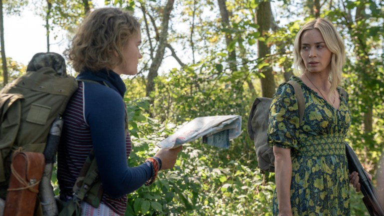 Emily Blunt and Millicent Simmonds in A Quiet Place Part 2