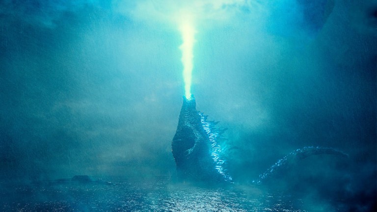 Godzilla Firing Atomic Breath in King of the Monsters
