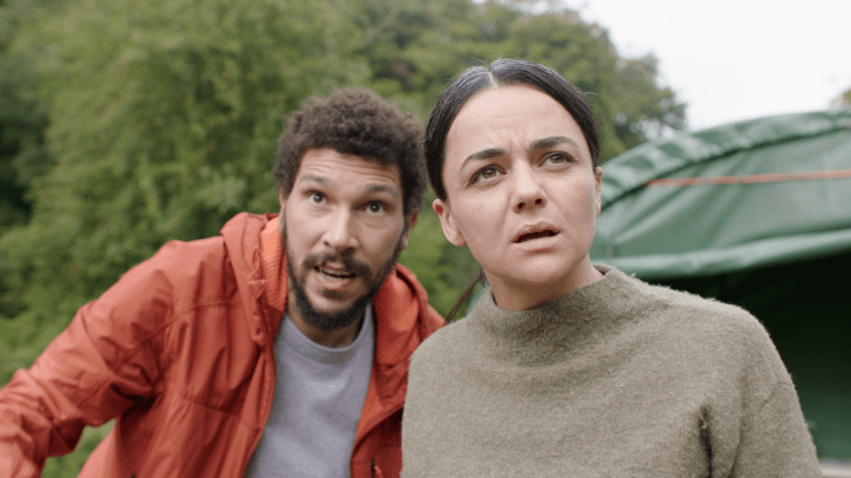 Joel Fry and Hayley Squires in In The Earth