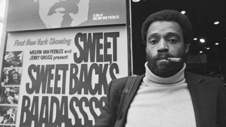 American actor and filmmaker Melvin Van Peebles in New York City, 1971.