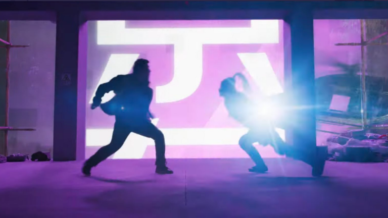 Neon fight scene in Marvel's Shang-Chi