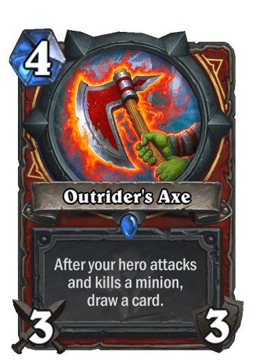 Outrider's Axe card art Hearthstone