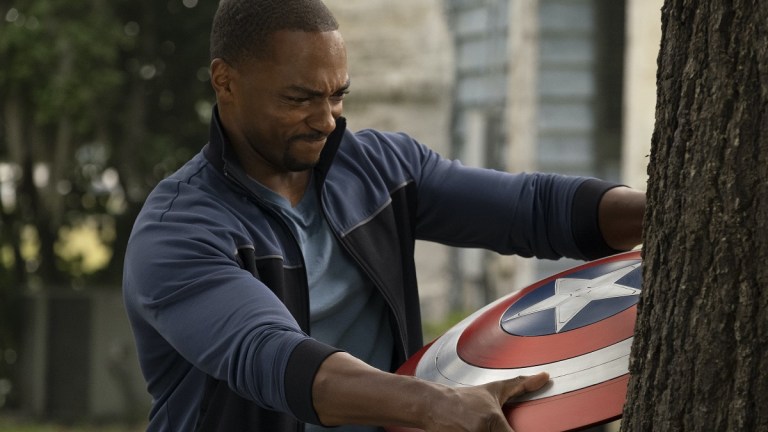 Anthony Mackie as Sam Wilson in Marvel's The Falcon and the Winter Soldier Episode 5