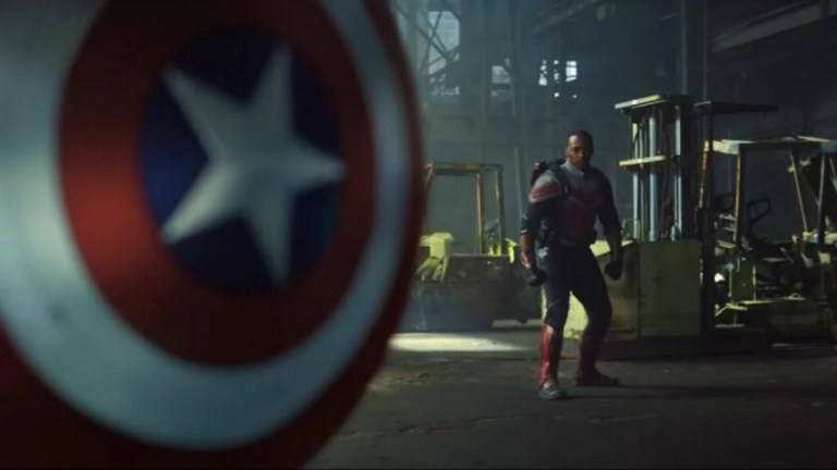 Falcon and Captain America's shield